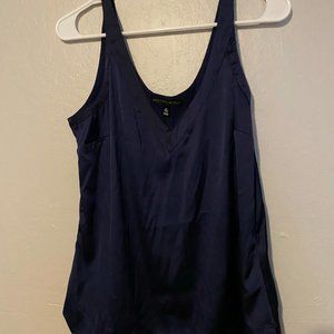 Silky Navy Sleeveless top